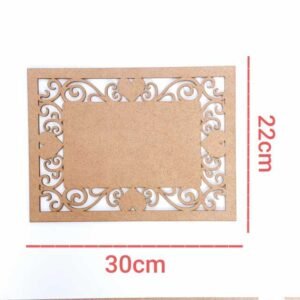 Placa Retangular Arabesco 30x22cm ref 602
