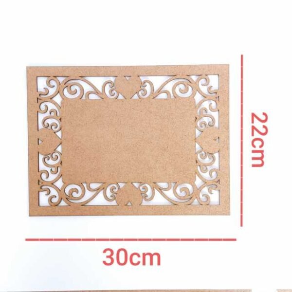 Placa Retangular Arabesco 30x22cm ref 602