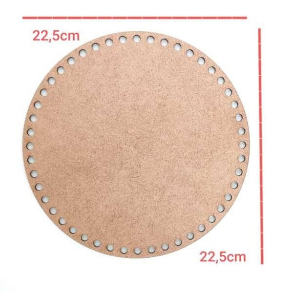 Base Crochê redonda 22,5cm