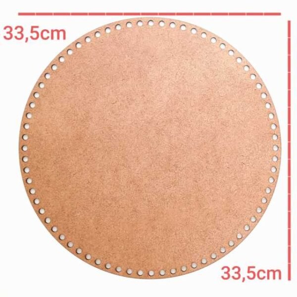 Base Crochê redonda 33,5cm