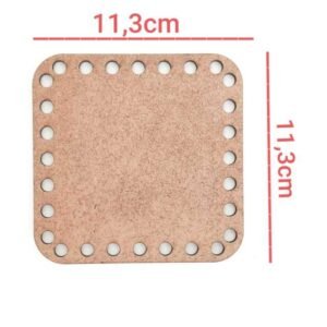 Base Crochê quadrada 11,3x11,3cm