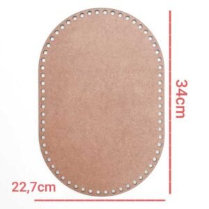 Base Crochê retangular 22,7x34cm