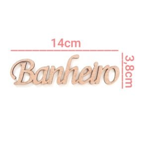 Aplique Escrita banheiro ref 481