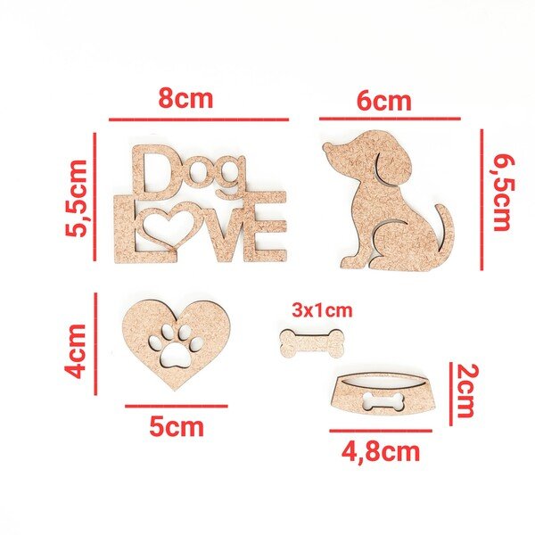Aplique Dog Love ref 117
