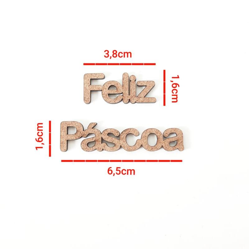 Aplique mini Feliz Páscoa ref 626