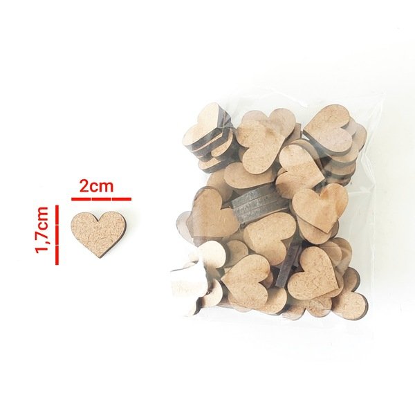 Kit 50 mini coração ref 241
