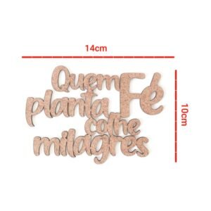 Aplique Quem planta fé colhe milagres ref 639