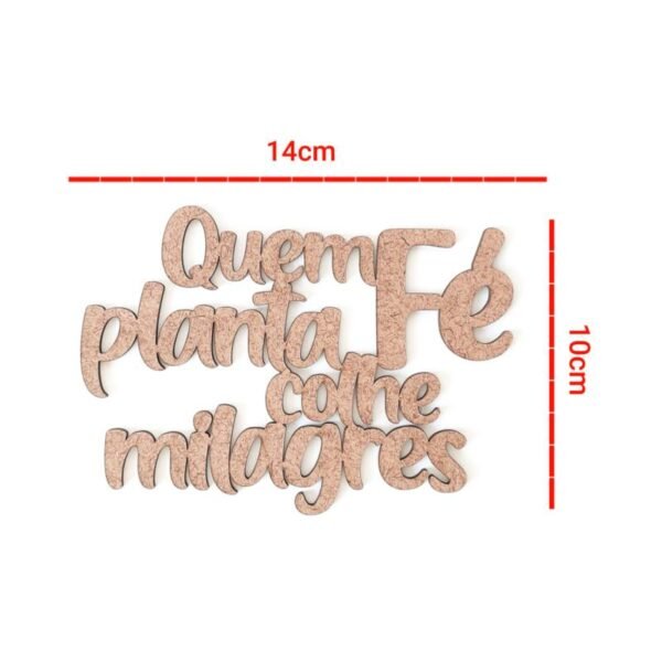 Aplique Quem planta fé colhe milagres ref 639