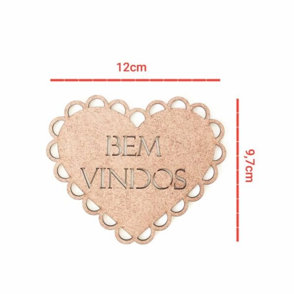 Placa vazada Bem Vindos ref 1428