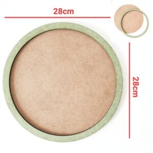 Placa redonda com moldura ref 2234