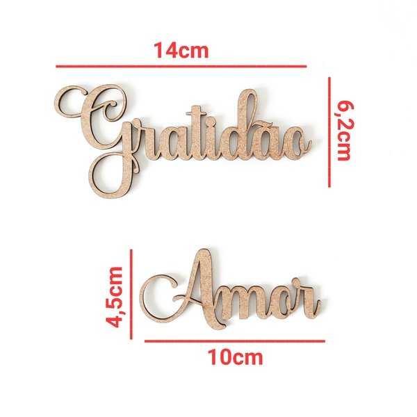 Aplique Gratidão Amor ref 013
