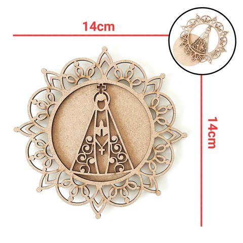 Placa arabesco Nossa Senhora Ap ref 1784