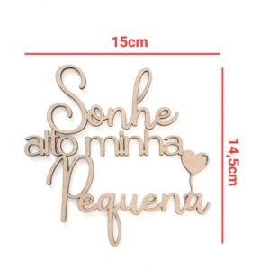 Aplique Sonhe alto minha Pequena ref 253