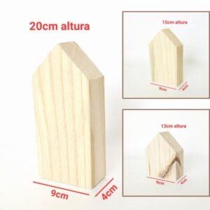 Kit trio casinhas de pinus ref P03