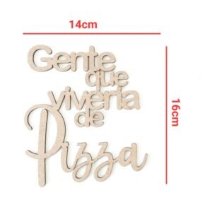 Aplique Gente que viveria e Pizza ref 1808