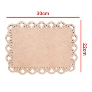 Placa retangular arabesco ref 467
