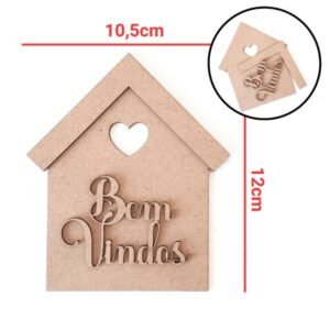 Aplique casinha + Bem Vindos P ref 2089