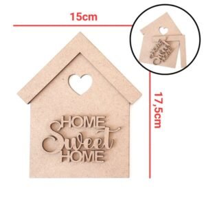 Aplique casinha + Home Sweet Home M ref 2086