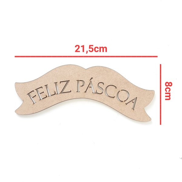 Faixa Feliz Páscoa vazada M ref 1212