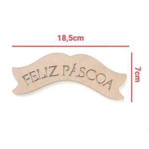 Faixa Feliz Páscoa vazada P ref 1211