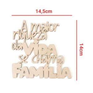 Aplique A maior riqueza da Vida... ref 2446