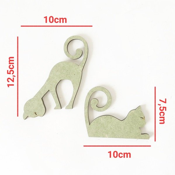 Aplique Gato 6mm ref 1933