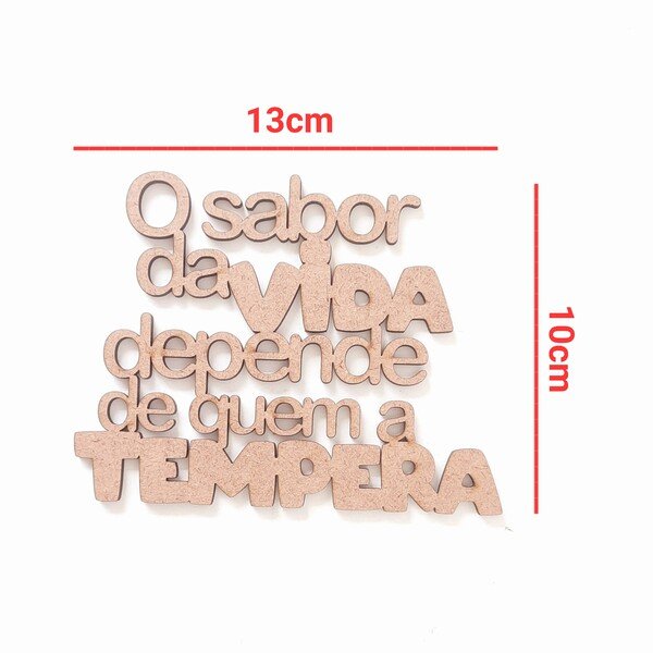 Aplique O sabor da Vida.. ref 1256