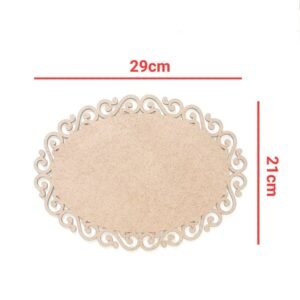 Placa oval arabesco ref 597