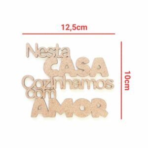 Aplique Nesta Casa Cozinhamos com amor ref 503