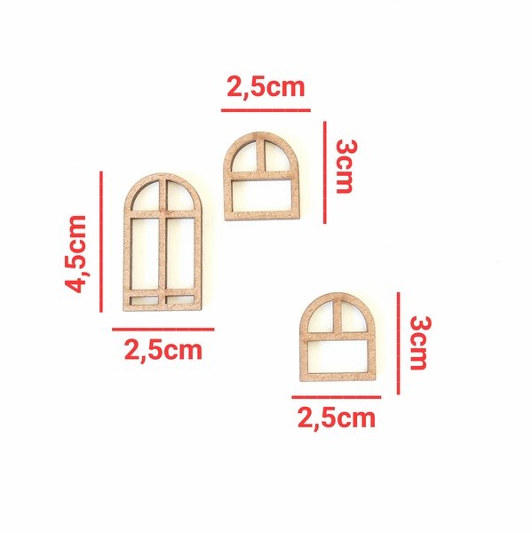 Kit apliques Porta + Janelas ref 395