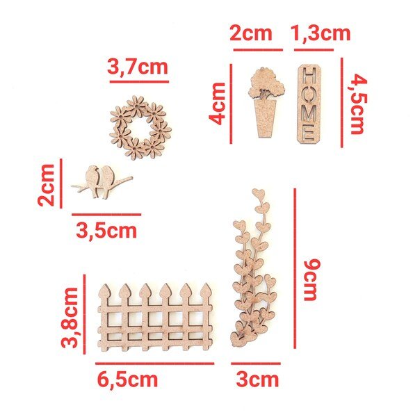 Kit Aplique miniaturas ref 274