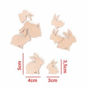Aplique Coelhos ref 2358
