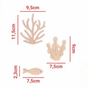 Aplique Algas + peixe ref 1824