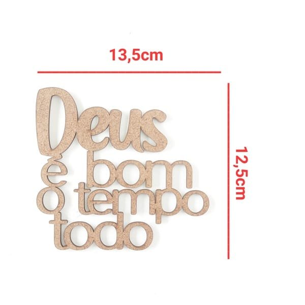 Aplique Deus é bom o tempo Todo ref 1474