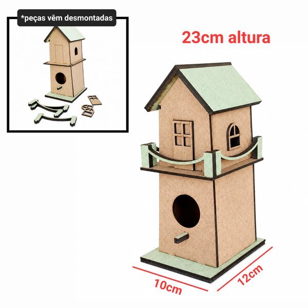 Casinha decorativa de passarinho ref 2484