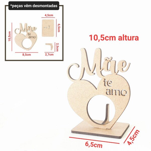 Porta Bombom Mãe te amo ref 621