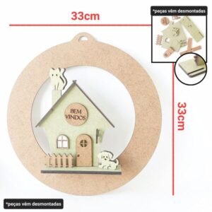Kit Guirlanda casinha Gato Cachorro ref 911/1849