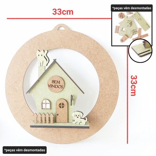Kit Guirlanda casinha Gato Cachorro ref 911/1849