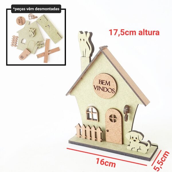 Casinha c/ miniaturas ref 1849