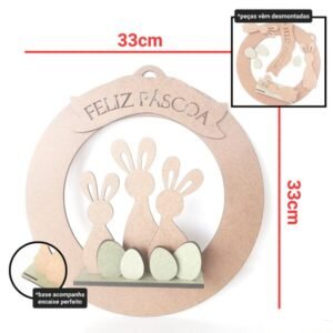 Kit Guirlanda Trio de Coelhos ref 911/1212/1891
