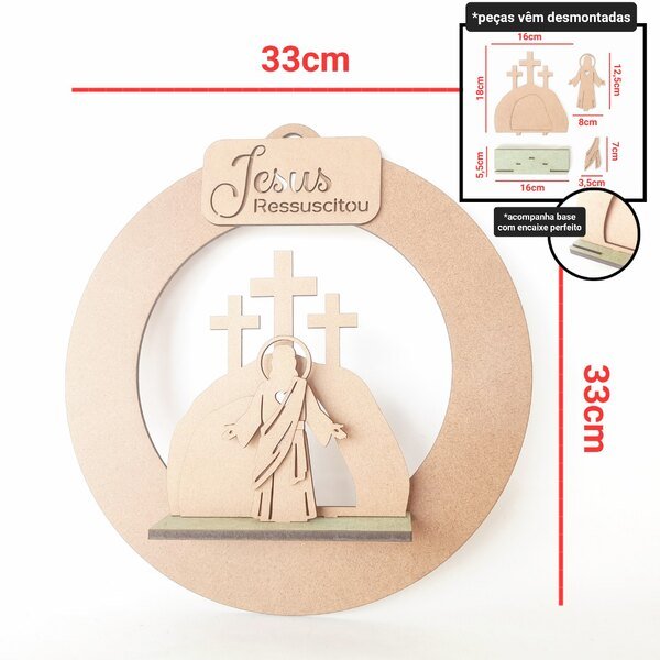 Kit Guirlanda Jesus Ressuscitou ref 911/2219/2580