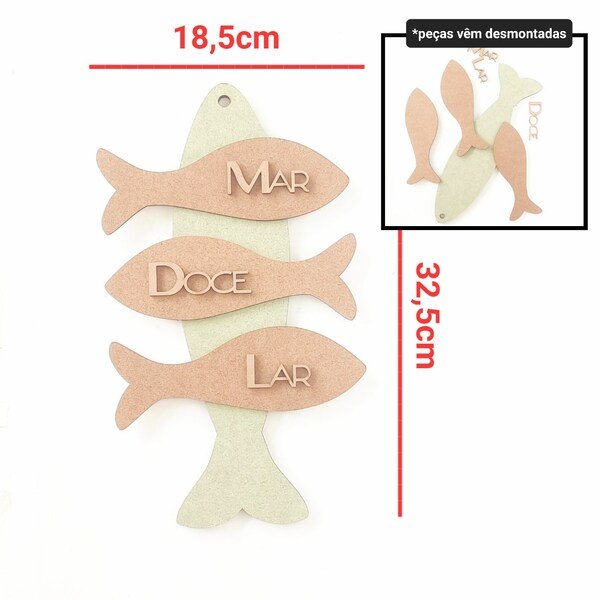 Kit Peixes + Mar Doce Lar ref 1898