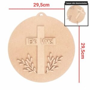 Kit placa + Cruz Ele Vive ref 865/2043/2076