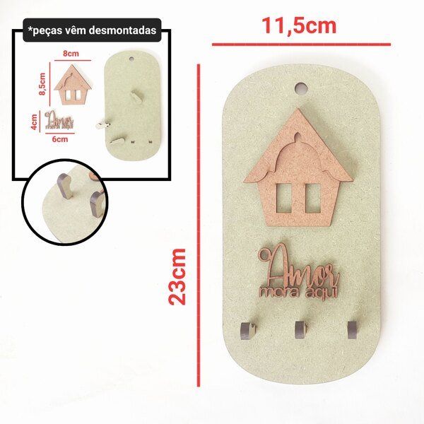 Porta Chaves O Amor mora aqui ref 362