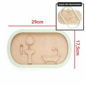 Kit Placa + apliques banheira ref 581/337