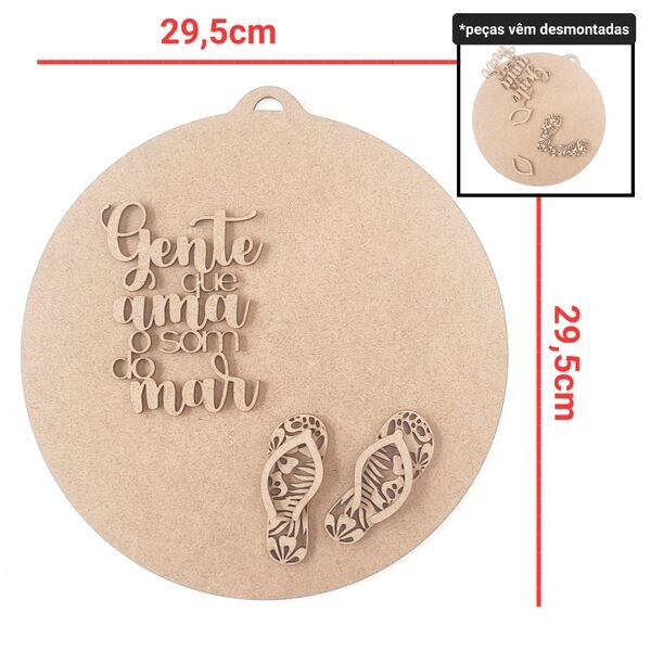Kit Placa + Gente que ama o som do Mar ref 865/1544/2479
