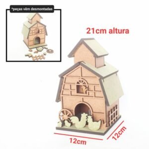 Kit Casinha de passarinho + miniaturas ref 2362/1997
