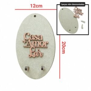 Porta Chaves Casa + Amor ref 2125