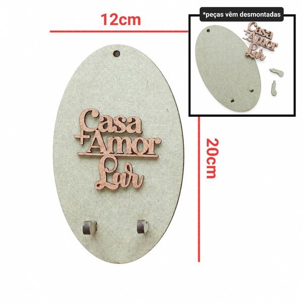 Porta Chaves Casa + Amor ref 2125