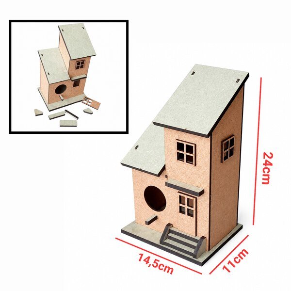 Casinha decorativa de passarinho ref 2458